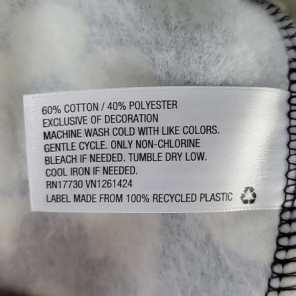 Wild Fable Long Sleeve Crop Hoodie, Black/White, Size L, NWT - Picture 4 of 8